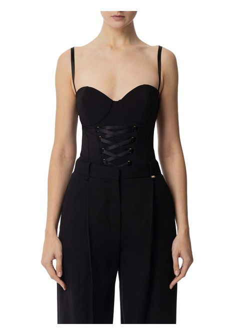 Body Elisabetta Franchi donna BO02551E2 110 nero  ELISABETTA FRANCHI | Body | BO02551E2110